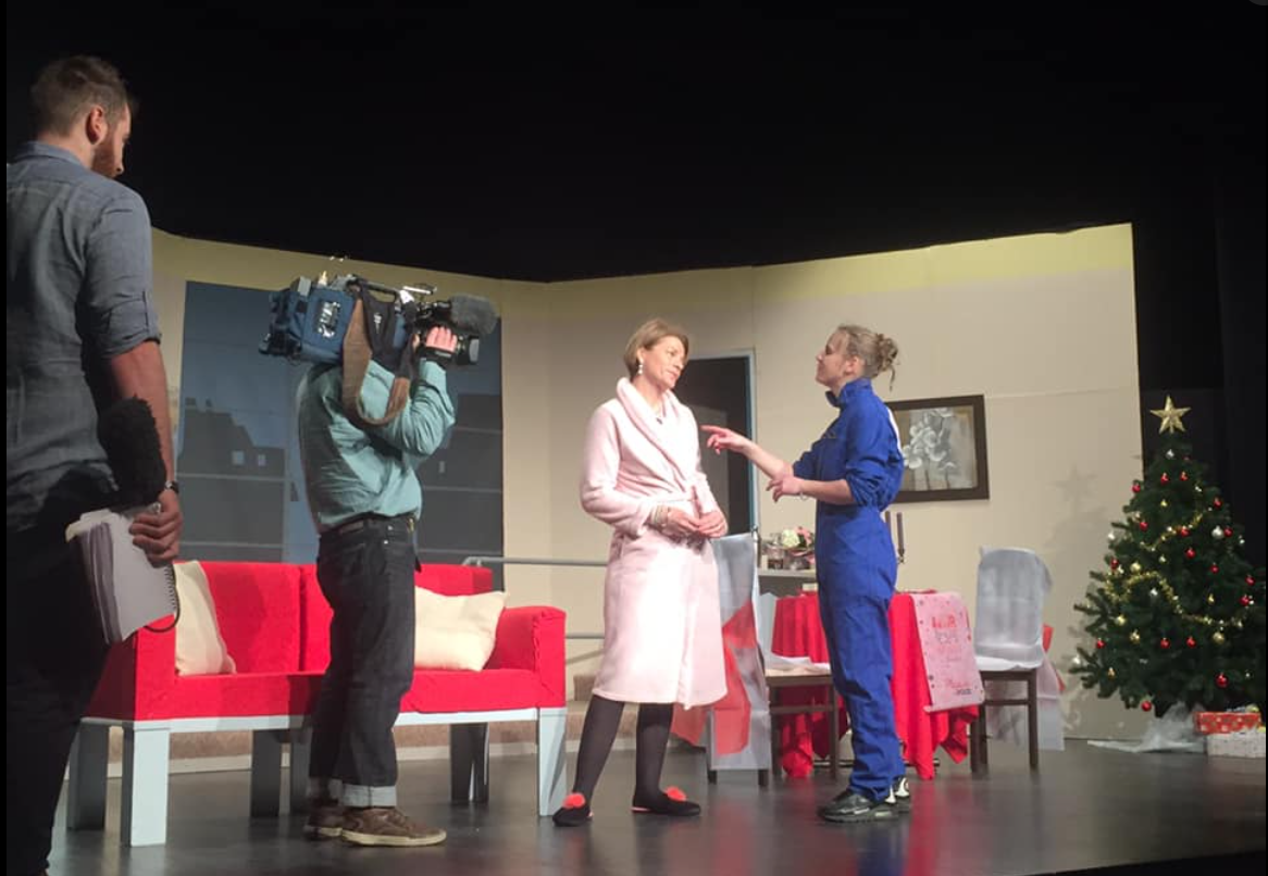 France 3 Bretagne présent à la représentation d'Argentré du Plessis.