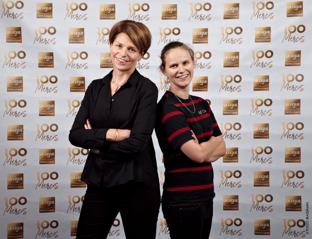 Isabelle et Stéphanie au 100 ans de la Ligue contre le Cancer. ©Studio Maignan