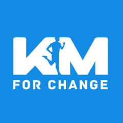 Il s'agit du logo de l'application KM For Change.